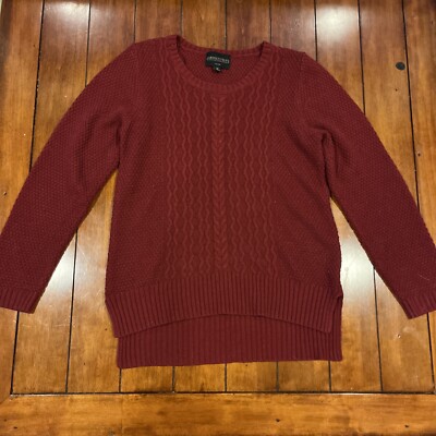 Absolutely Creative Worldwide Women s Red/Burgundy Pullover Sweater Size M