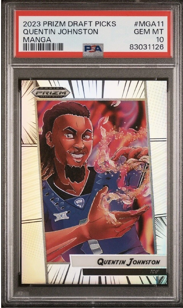 Quentin Johnston Panini Prizm Draft Picks Manga #MGA11 Base