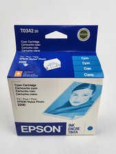 Expired Genuine Epson T034 T034220 Cyan Ink Cartridge Exp 2005