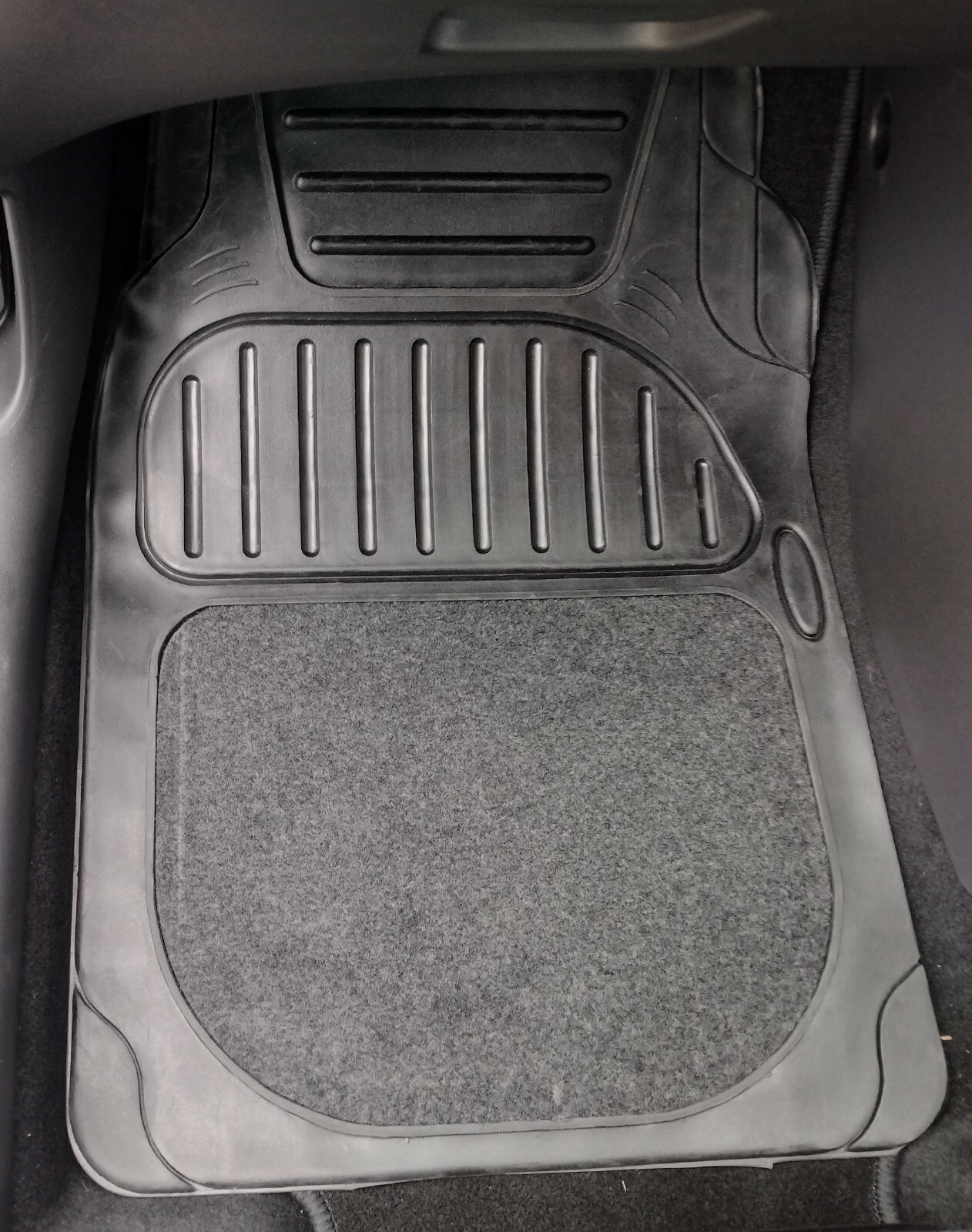 5 pc heavy duty natural rubber floor mat set fits Nissan Navara D40