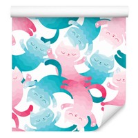 10M Vlies Tapete Kinderzimmer Bunte Schlafende Katzen Natur Xxl 3415