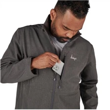 SlumberJack Men's M Outdoor Explorer Rain Wind Resistant Softshell Zip Jacket