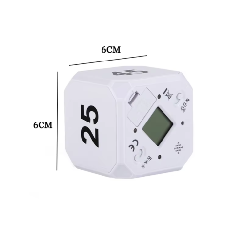 Productivity Cube Timer Gravity Sensor Flipping LED Display 4 Preset Time Dual M - Picture 16 of 23