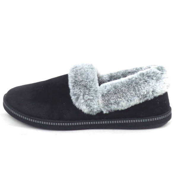 skechers night cap plush faux fur slipper
