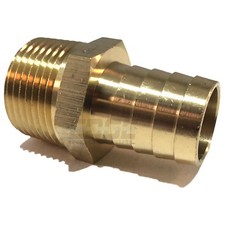 3/4 HOSE BARB X 3/4 MALE NPT Brass Pipe Fitting NPT Thread Gas Fuel Water Air