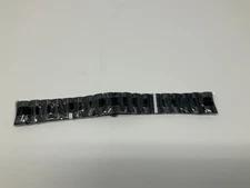 NOS Swiss legend Black Steel Band Strap 24mm