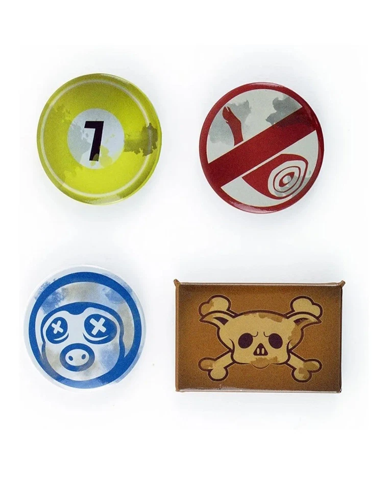 Overwatch Roadhog Pin Set Badge Set Multicolour 4 Gaming Metal Pins - NEW Gaya - Image 3 of 4