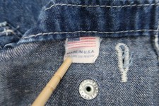 Big Smith Bib Overalls Mens 38x30 Carpenter Cotton Denim Workwear Farm Utility