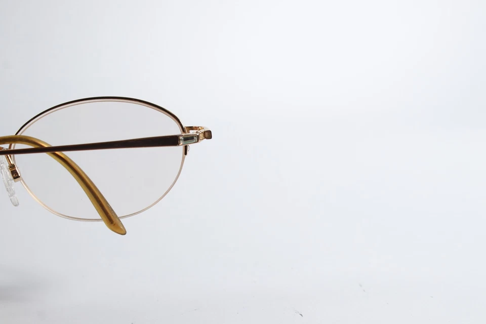 Elle Eyeglasses EL18513 Womens Gold LB Semi-Rimless Titanium Glasses Frames - Image 4 of 4