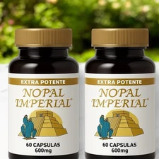 2 NOPAL IMPERIAL GOOD FIBER REDUCE CHOLESTEROL IMMUNE SUPPORT PRICKLY PEAR PILLS