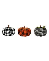 Deko KüRbisse Mehrfarig & Gemustert 3Er-Set Jeweils 9 X 6 Cm