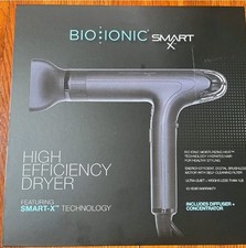 Bio Ionic SMART-X High Efficiency Dryer Ionic Tech Diffuser Dark Gray