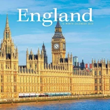 England 2025 Wall Calendar