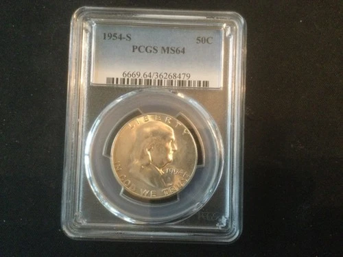 1954-S PCGS MS64 Franklin Half Dollar