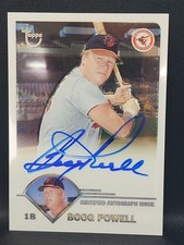 2003 Topps Retired BOOG POWELL Autograph Certified Signature Issue TA-BP CERT#OB