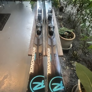 Rossignol Skis Brown Black Blue with Bindings RA1EH01 EHASJ10
