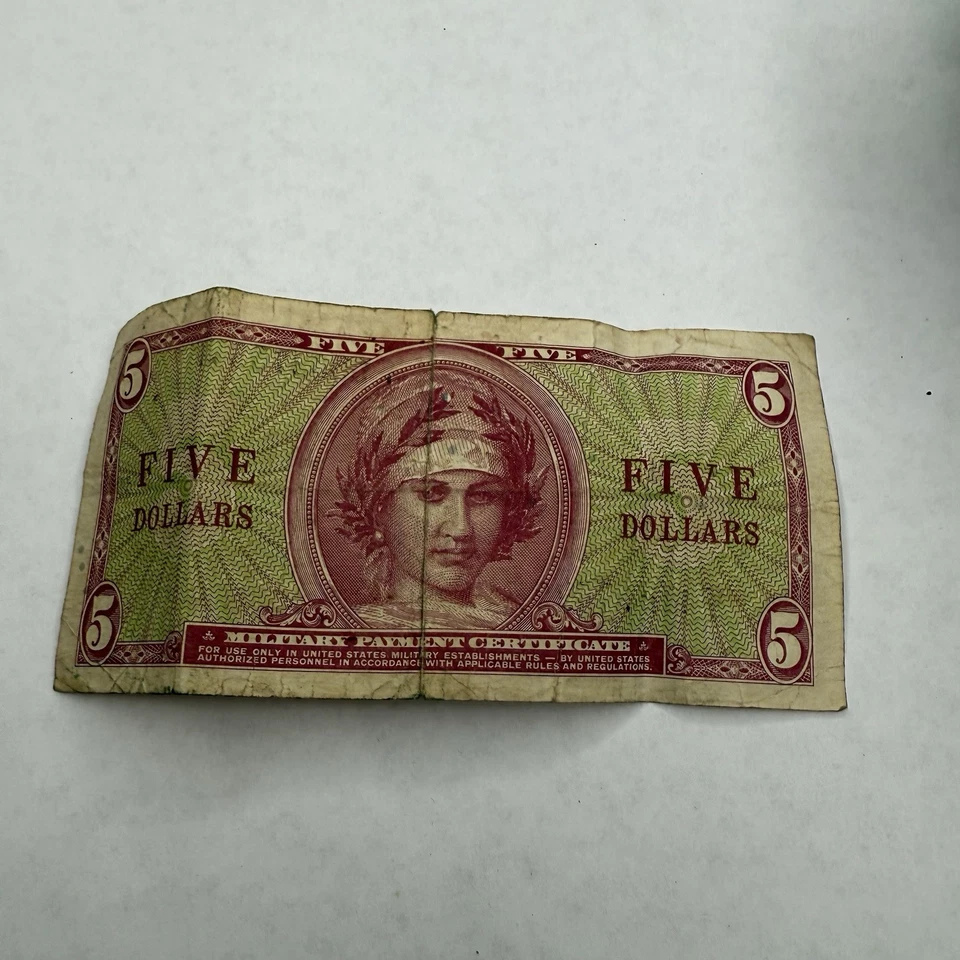 SERIES 541 $5 FIVE DOLLARS MPC MILITARY PAYMENT CERTIFICATE VERY RARE - Image 2 of 4