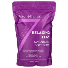 Relaxing Legs, Magnesium Foot Soak, Orange, Cedarwood  Lavender, 3 lb 1.36 kg 