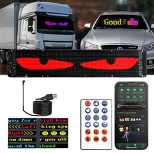 Devil Eyes LED Light for Trucks - 23.62"x4.72" Windshield with App Control