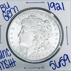 1921 BU UNCIRCULATED MORGAN SILVER DOLLAR AUTHENTIC U.S. MINT FREE SHIPPING 5659