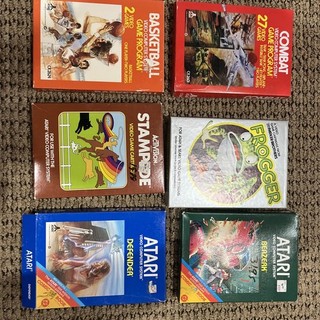 Atari 2600 Game Boxes and Manuals Collection