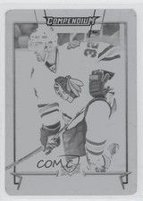2017-18 Upper Deck Compendium Printing Plate Black 1/1 Michal Rozsival #358 0c3