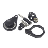 Motorrad LenkungsdäMpfer Halterung Stabilisator Linear Montage-Kit Schwarz