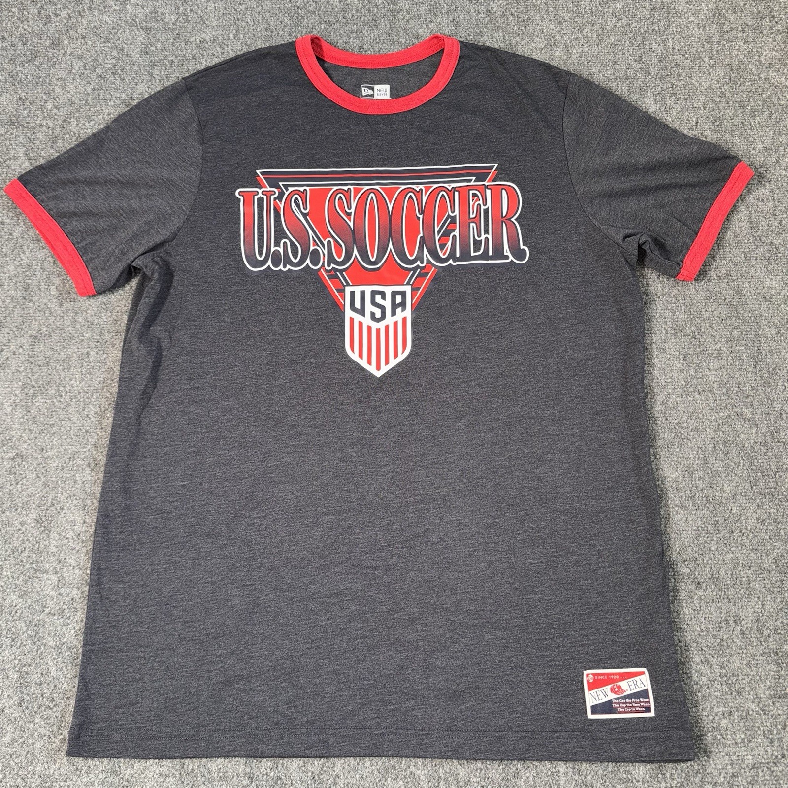 New Era USA Soccer Team T Shirt USMNT Mens Size XL Lightweight Pullover Top