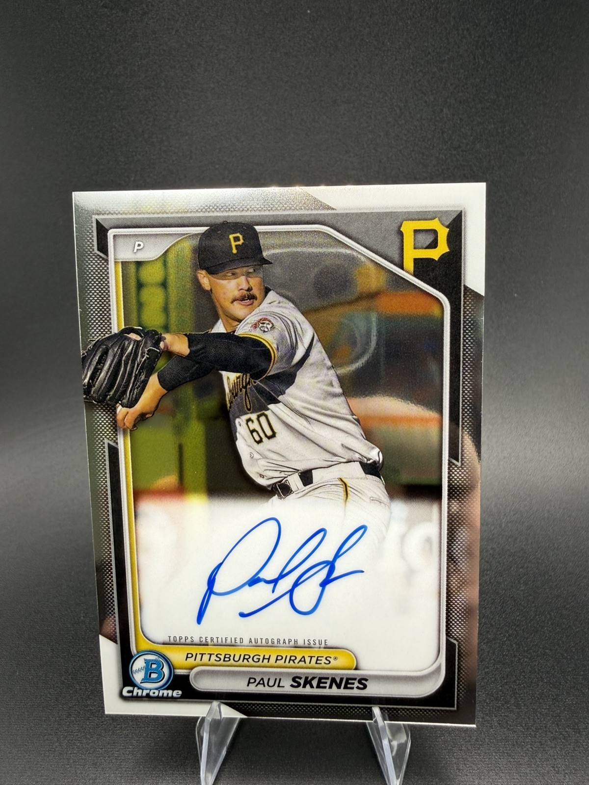 2024 Bowman Chrome Prospect Autographs Paul Skenes #CPA-PS (AU, RC) - Fresh Pull