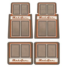 For Chevy Bel Air 55-57 Floor Mats With Bel Air Script Logo 1st 2nd Row For Chevy Bel Air 55-57 Floor Mats With Bel Air Script Logo 1st 2nd Row