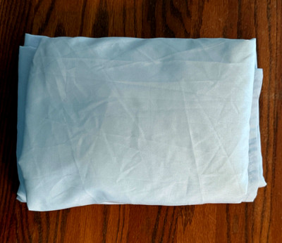 EUC Amazon Basics Twin Sheets-Fitted & Flat, No Pillowcase.  Light Blue.  Poly