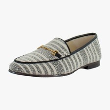 Sam Edelman Loraine Womens Flats Black/Natural Striped Linen