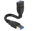 Delock 83713 Shapecable A Stecker-auf-Buchse USB 3.0-Kabel 15 cm