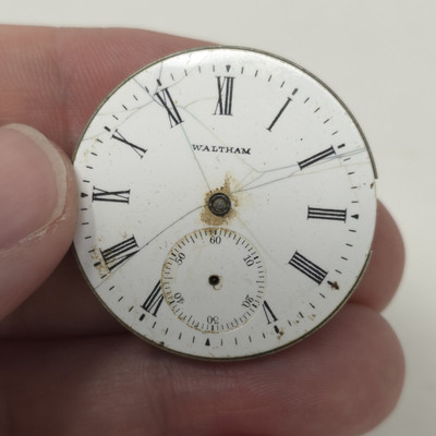 1900 Antique American Watch Co WALTHAM Seaside 6s 9888992 Pocket Watch Movement