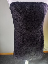 Lulus  Women's Size Medium  Black Lace Strapless Mini Dress