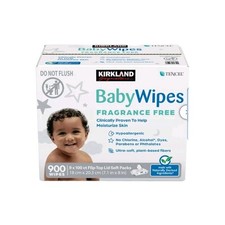 Kirkland Signature Baby Wipes Fragrance Free, 900-count