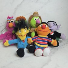 Vintage 1997 TYCO Jim Henson  s Sesame Street Beanie Plush Toy Lot of 6