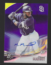 MANUEL MARGOT 2016 Bowman Platinum Purple AUTO #TPA-MM Rookie Padres /150
