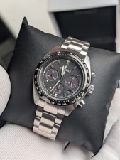 Seiko Speedtimer SSC819P1 Chronograph Solar Quartz Watch - Black Dial