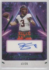 2022 Leaf Ultimate Draft Futures Emerald Spectrum 13/35 Spencer Sanders Auto qw7