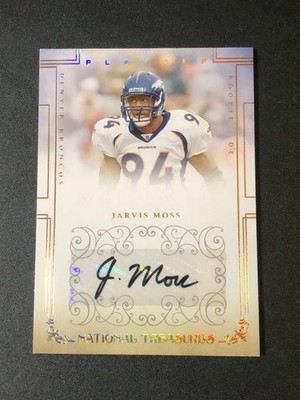 2007 National Treasures JARVIS MOSS #199 Auto RC/49 BRONCOS   Florida GATORS  