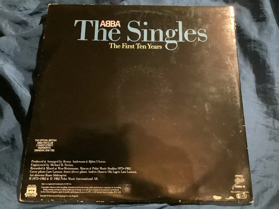 ABBA The Singles - The First Ten Years 2LP vinyl 1982 EPIC ABBA 10 - Image 2 of 4