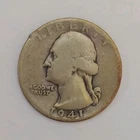 1941 Washington Quarter Silver Circulated 25C US Coin