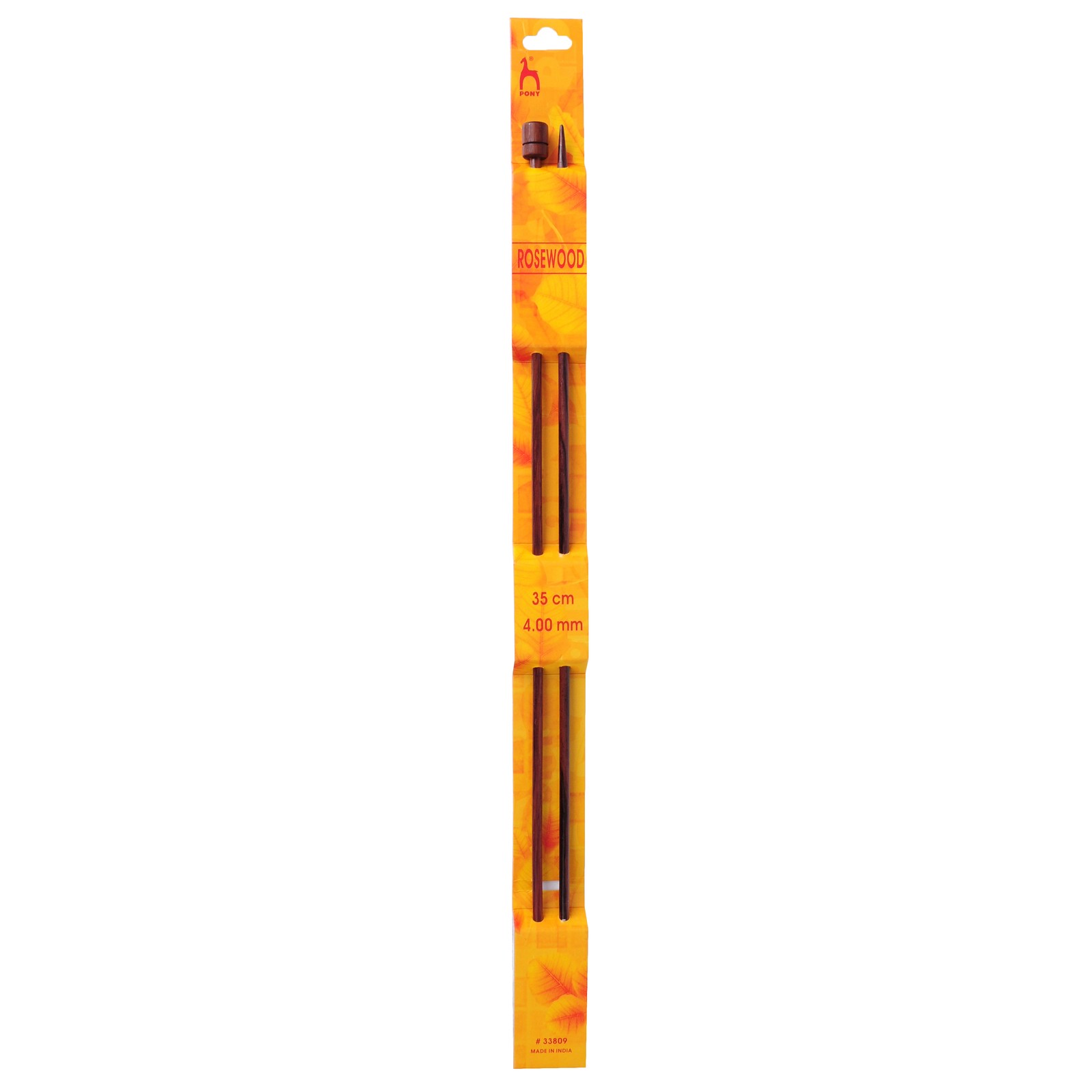 Pony Multi-Colour P33809 Single Ended Rosewood Knitting Pins, Wood, 5.7 X 3 X 40.5 Cm - Image 2
