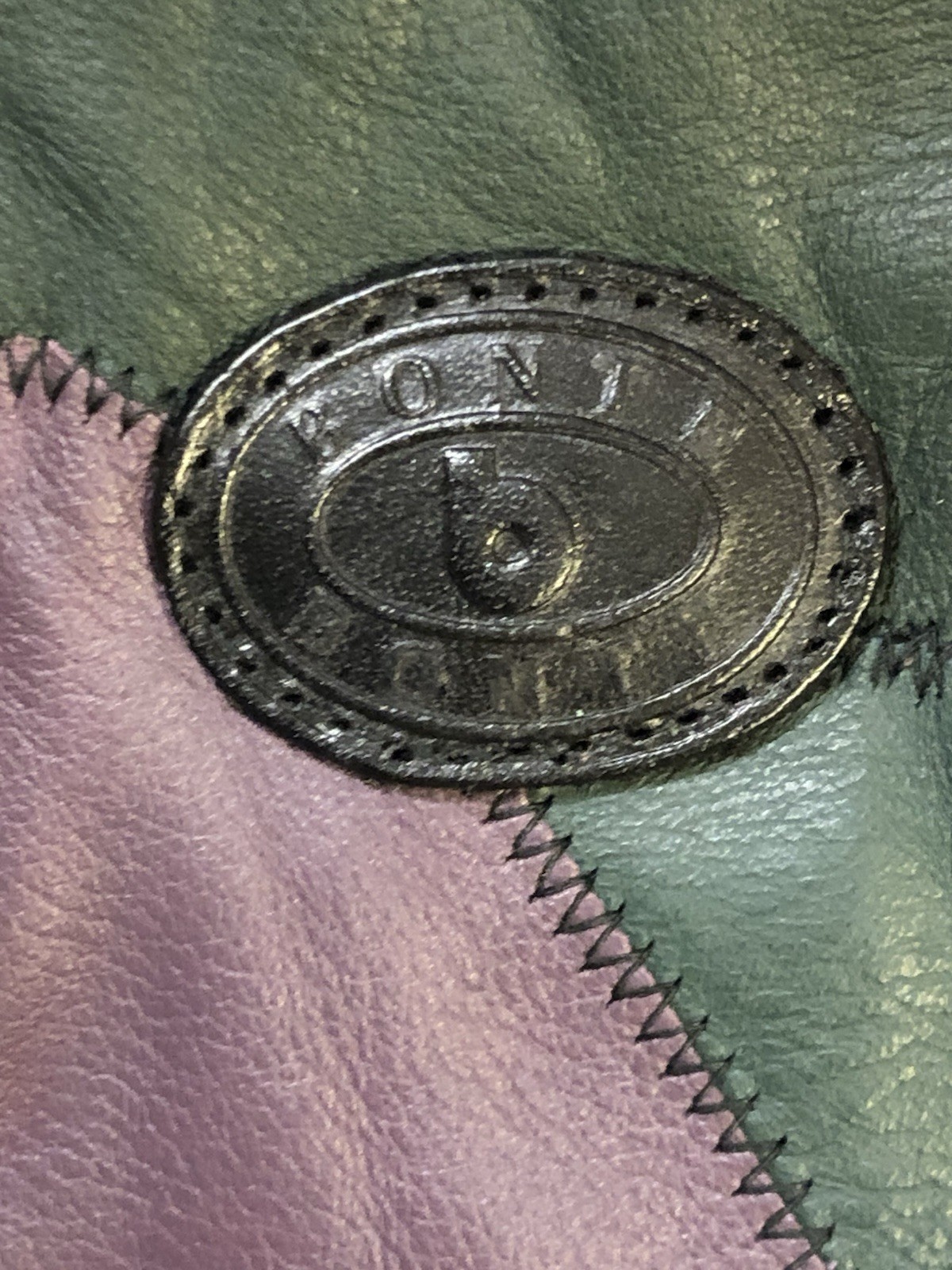 Brontë’ VTG Patchwork Genuine Leather  Handbag Mu… - image 5