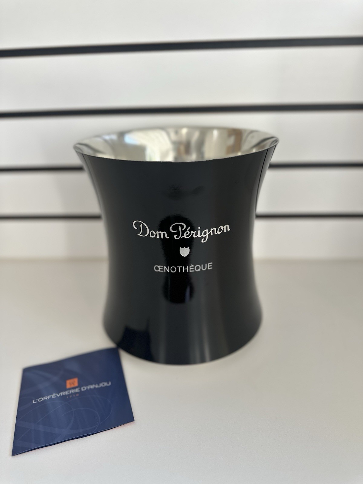Dom Perignon Graphite Pewter Ice/Champagne Bucket signed Martin Szekely