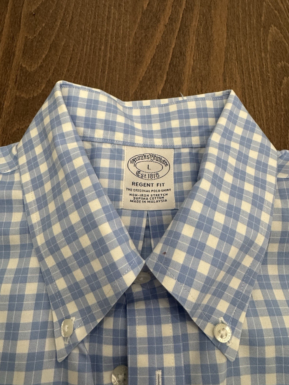 Brooks Brothers Regent Button Up Dress Shirt - Size Large