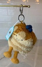 Jellycat Fran Pancakes Bag Charm Keychain NWT New Tags FAO Exclusive Authentic