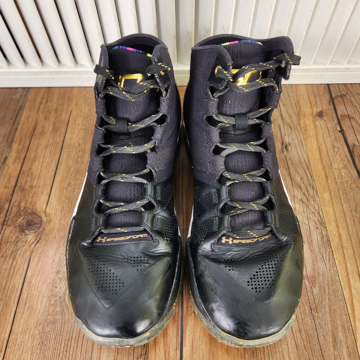 Under Armour Curry 2 Elite LE Mens 10 Black Basketball Sneaker