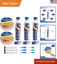 High Performance Solder Removal Kit: Wick & Flux Paste for Electronics Repair